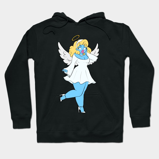 Pin Up Angel Hoodie by Ambivalent Designs